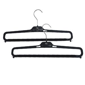ETRO Milano Trouser Slim Plastic Hangers Black Set of 2 Bundle